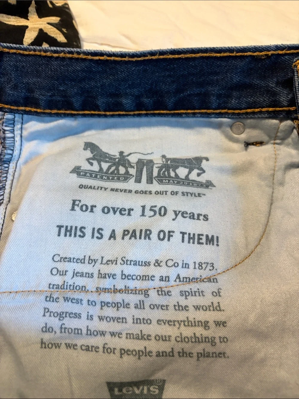 Levi's Classic Indigo Straight 505 Jeans